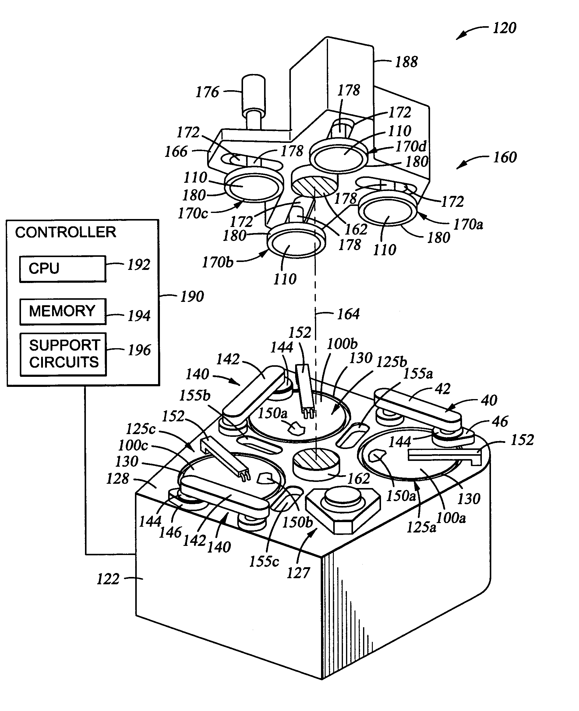 Method and apparatus for chemical mechanical polishing of semiconductor substrates