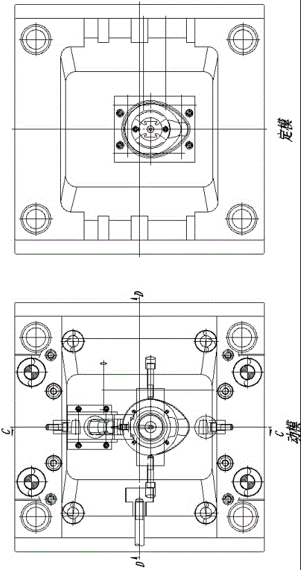 Demolding mechanism and injection mold for cup handle