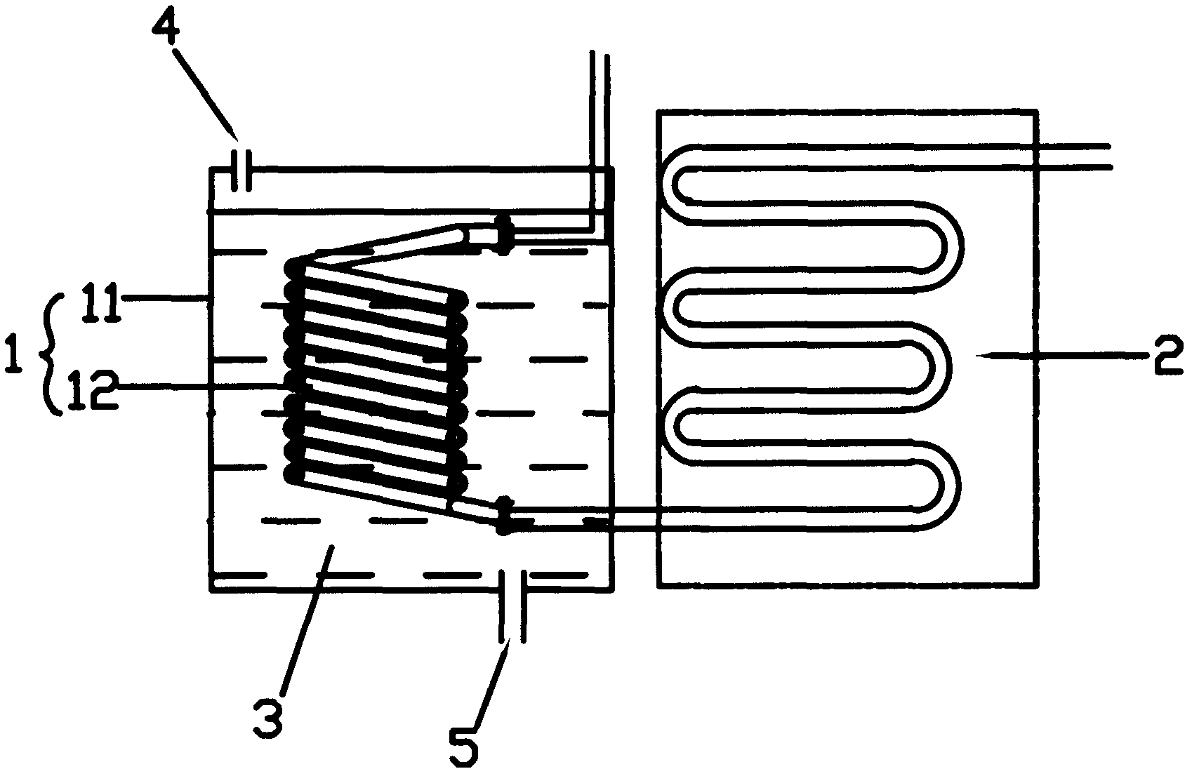 Water cooling-assisted heat removal system