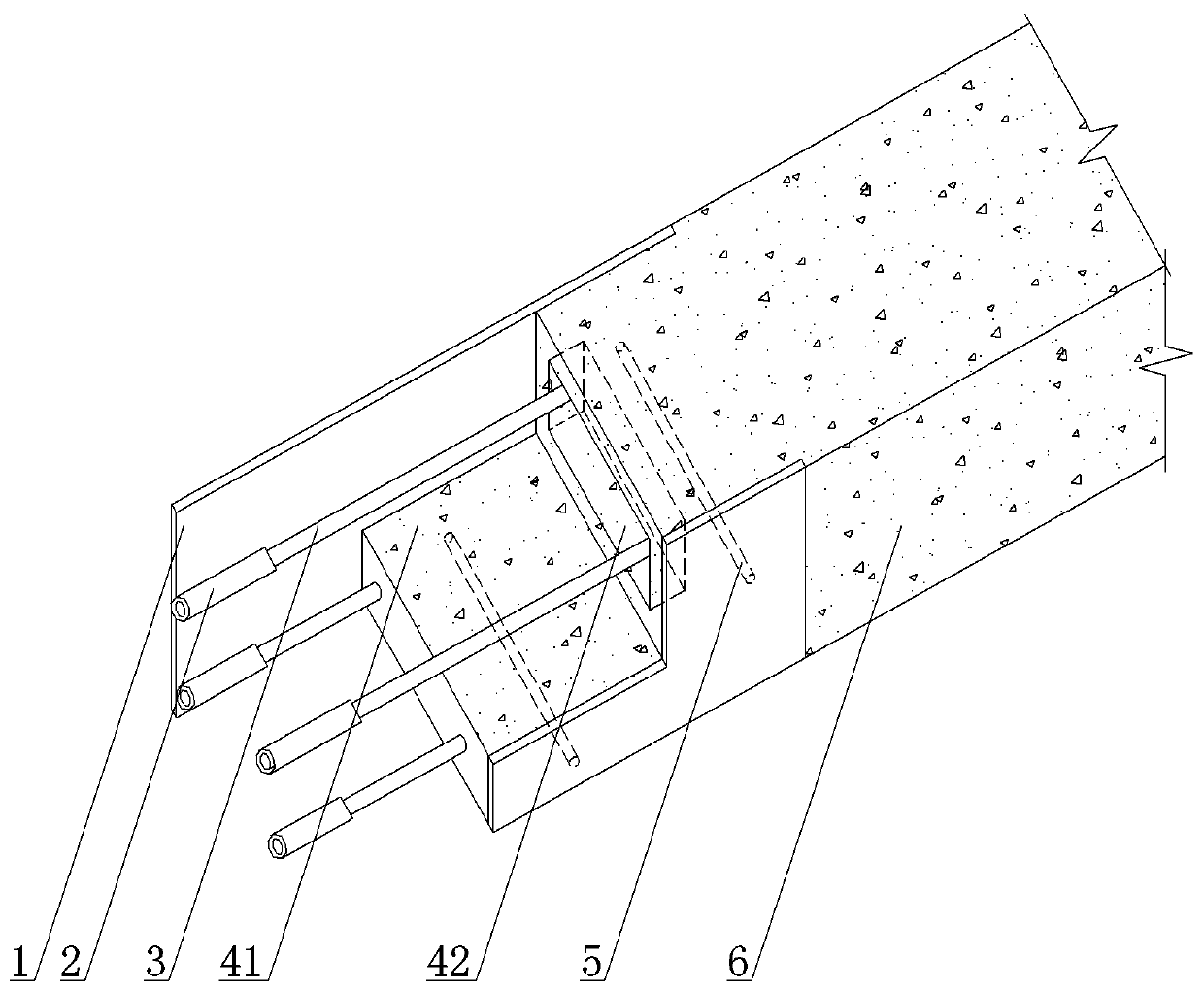 Assembled precast concrete lintel