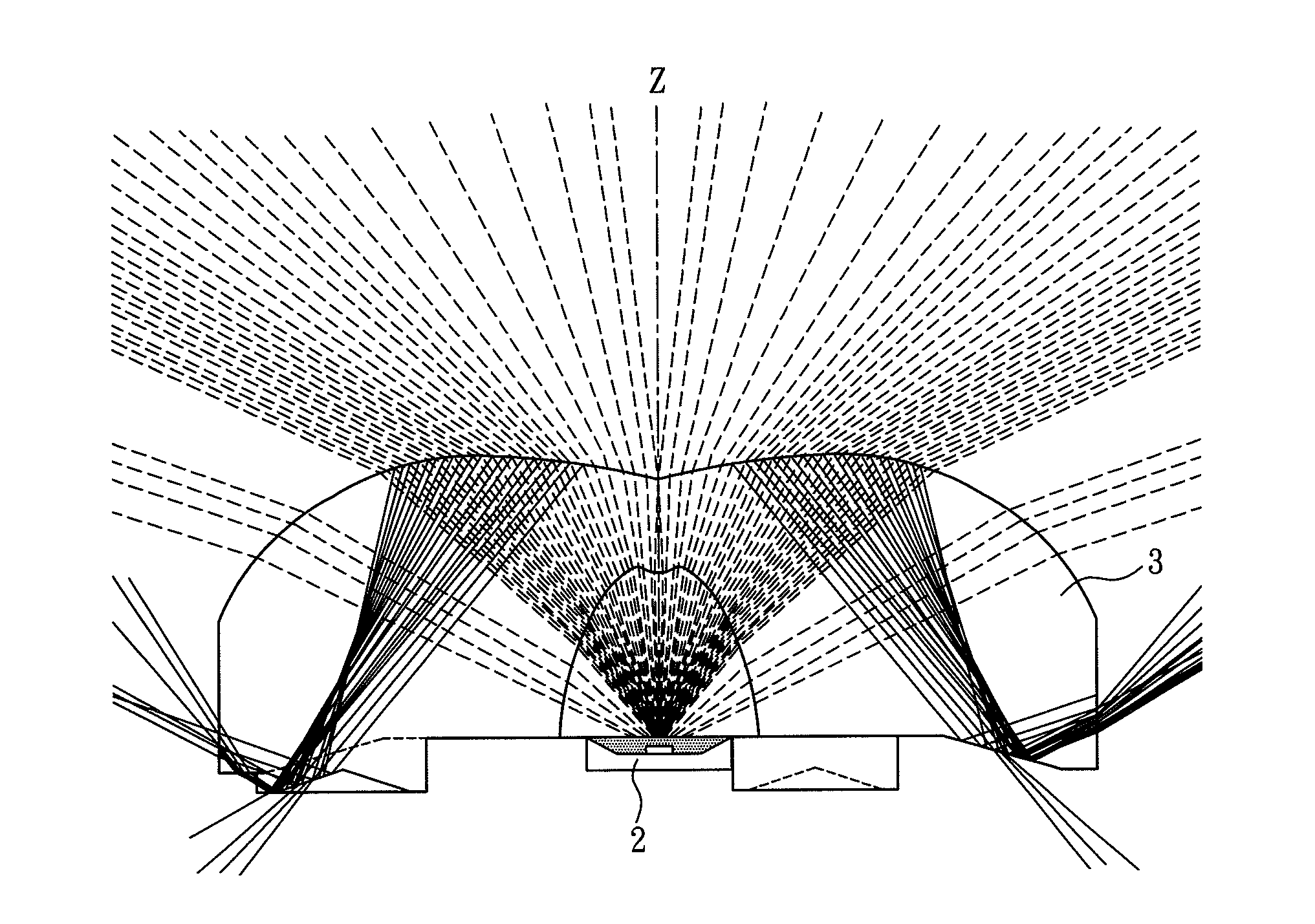 Light control lens and light source device using the same