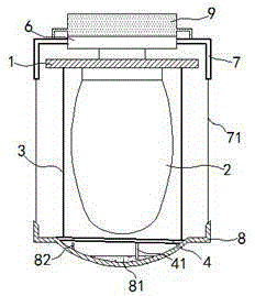 Dust-separation anti-explosion lamp