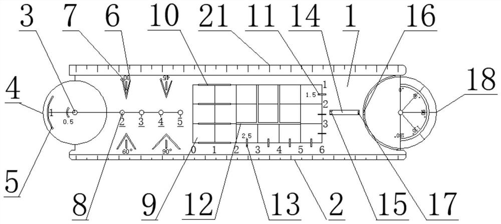 High-practicability ruler for product design drawing