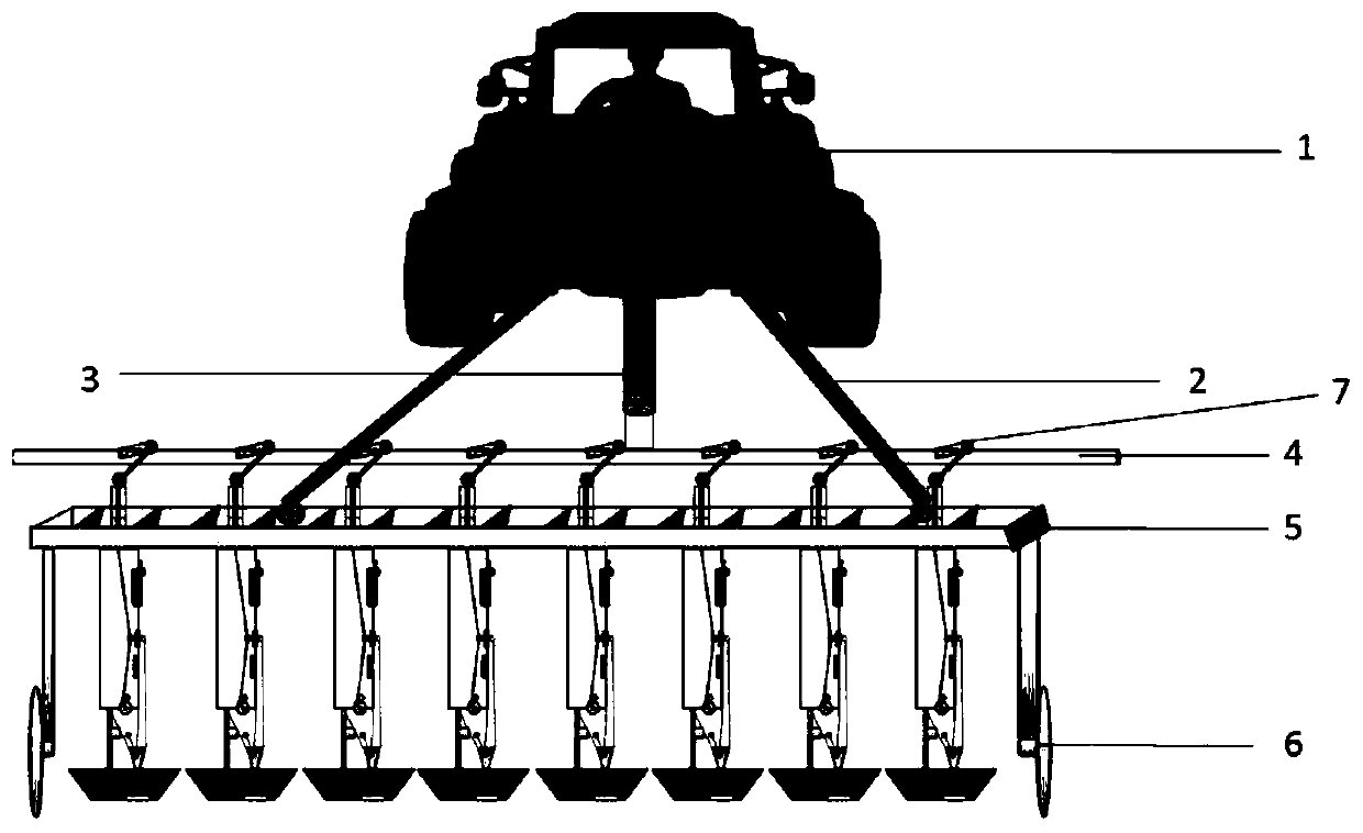 Straw-checker sand-barrier type crop precision dibble seeding device