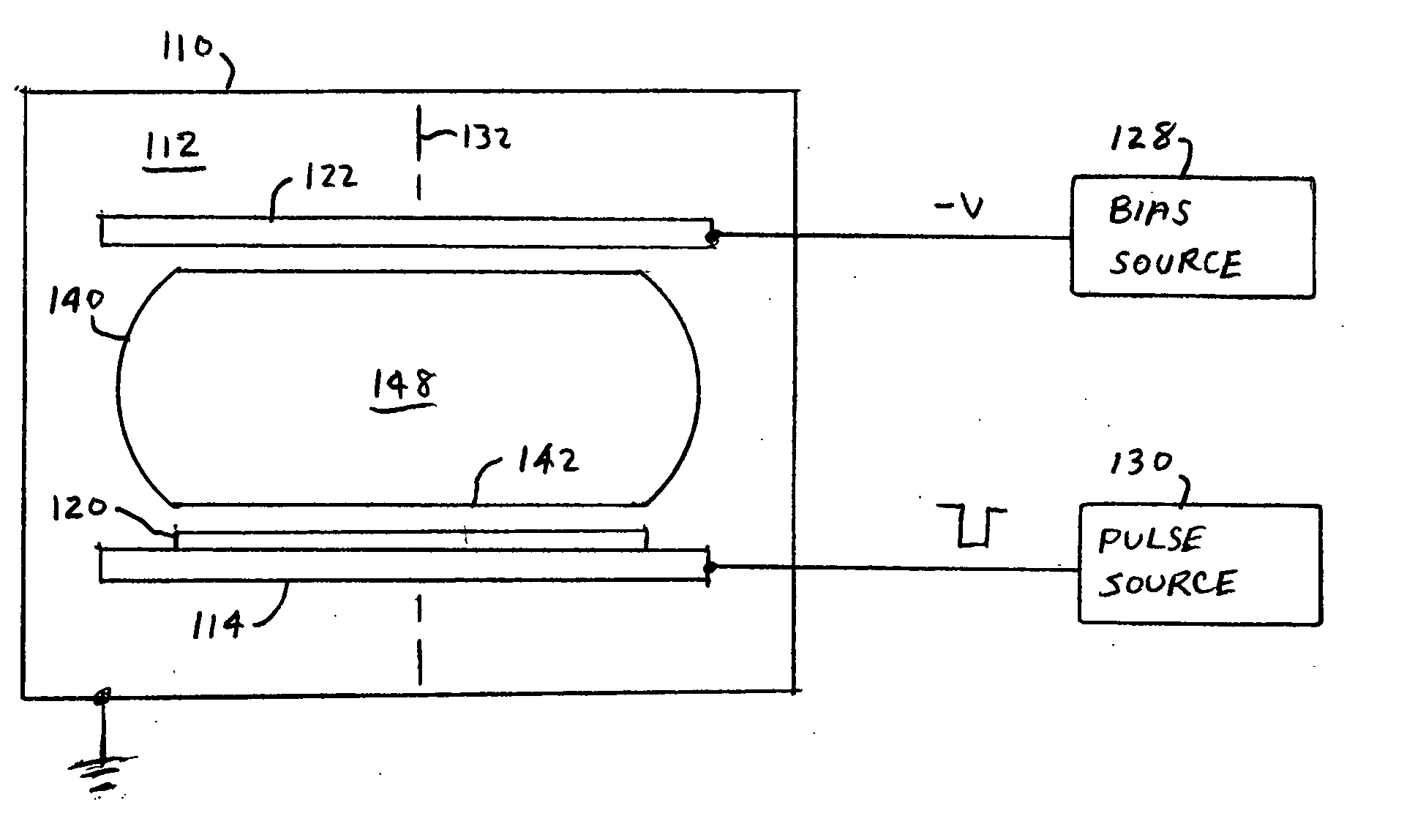 Plasma ion implantation system with axial electrostatic confinement