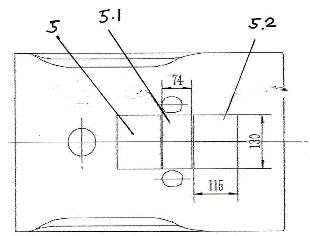 Casting process for square shell of buffer of high-speed railway vehicle