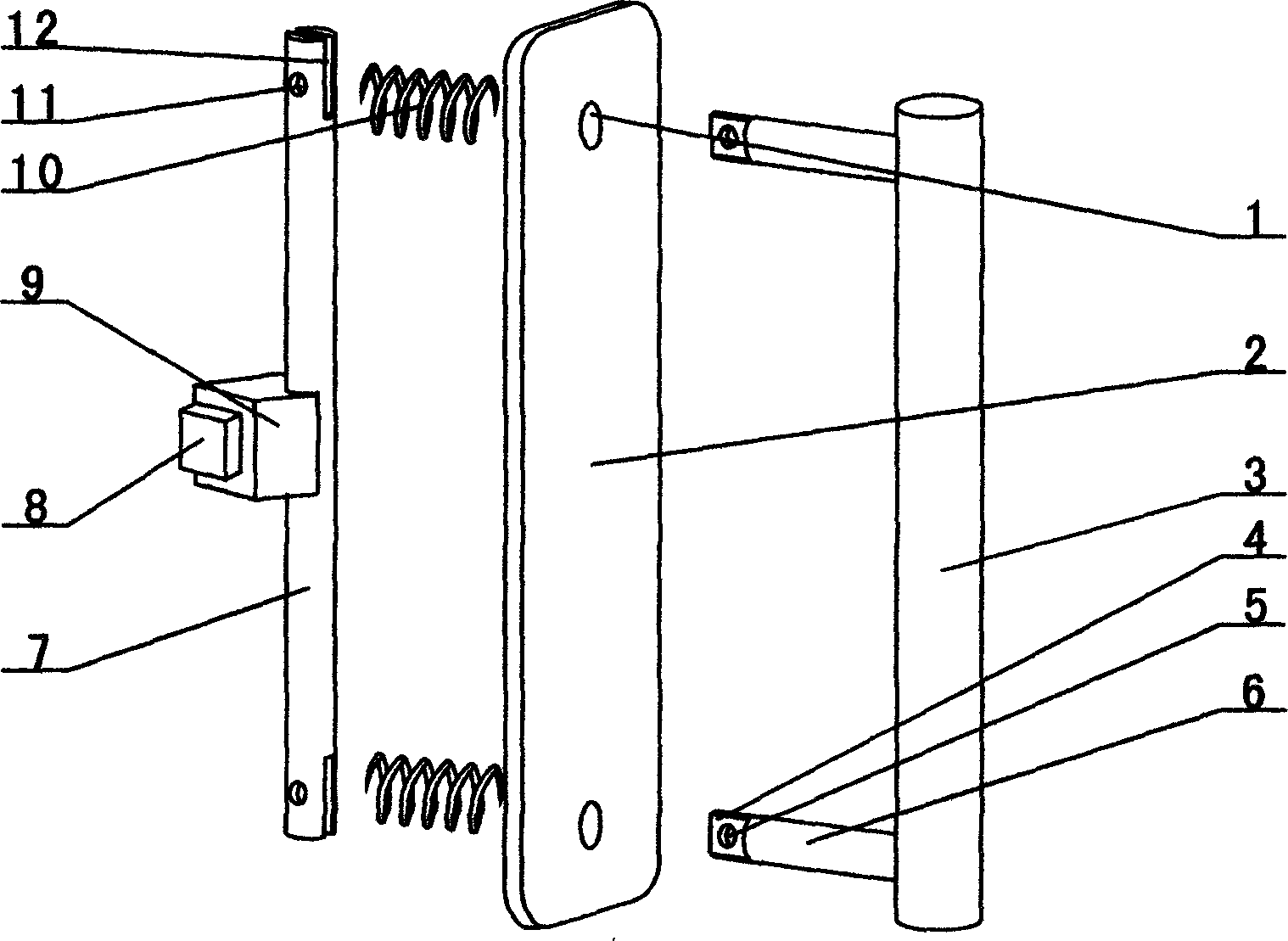 Magnetic attracting straight pull handle for self-closing refrigerator door