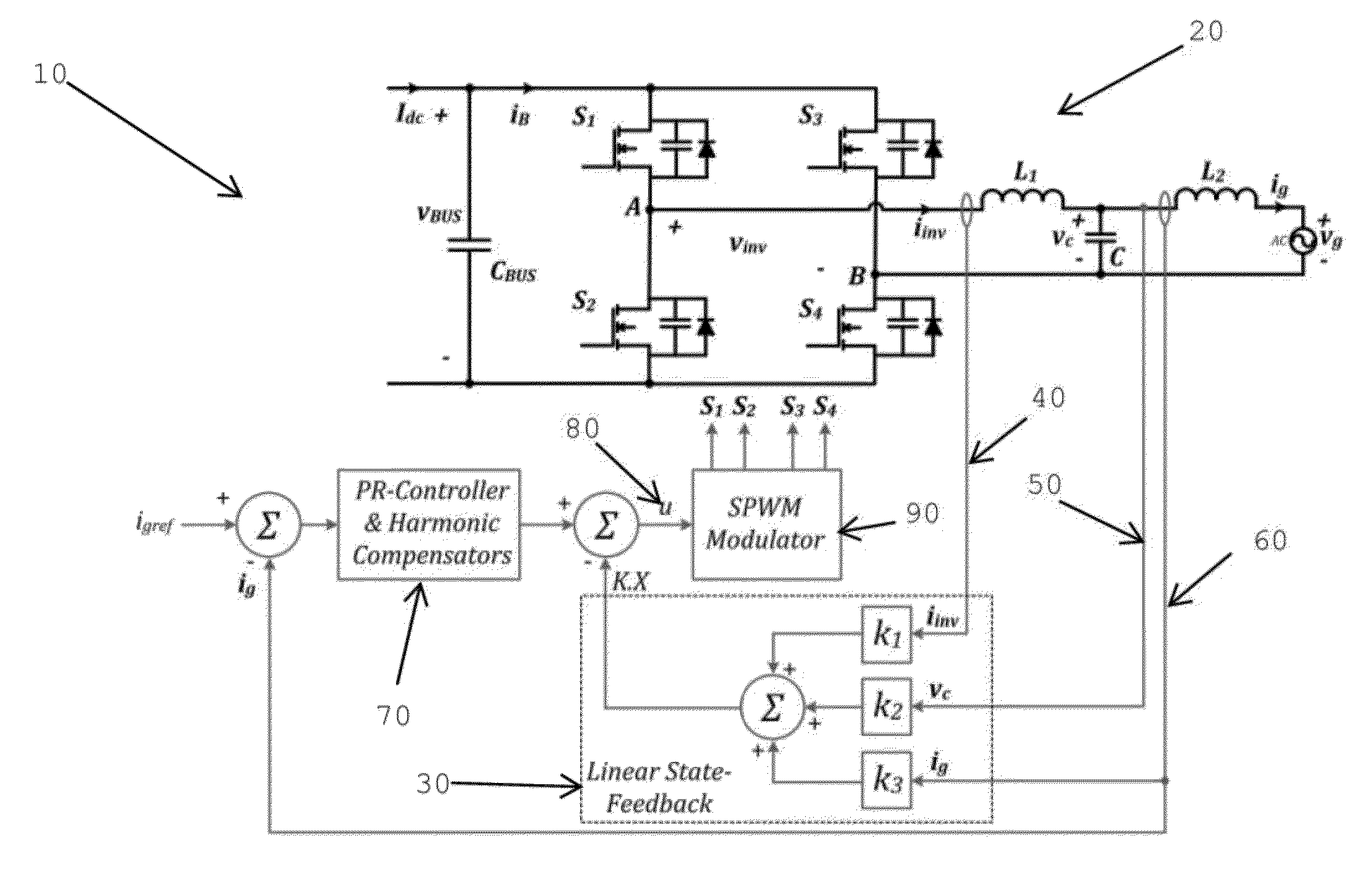 Observer-based control system for grid-connected dc/ac converters with lcl-filter