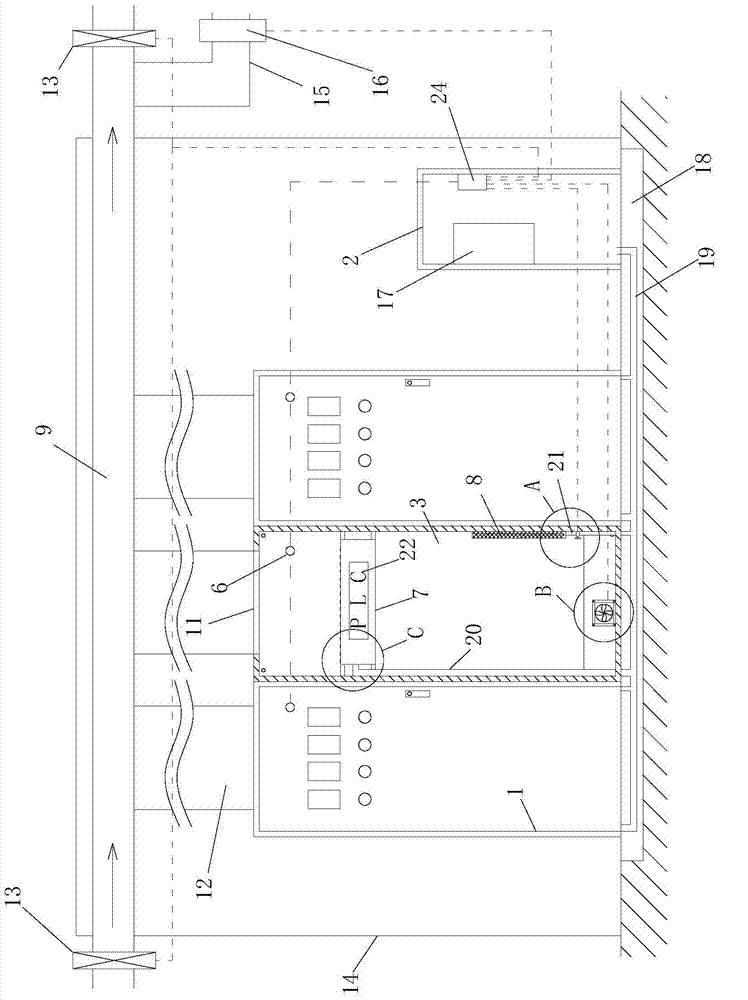 Electrical cabinet and heat dissipation control method thereof