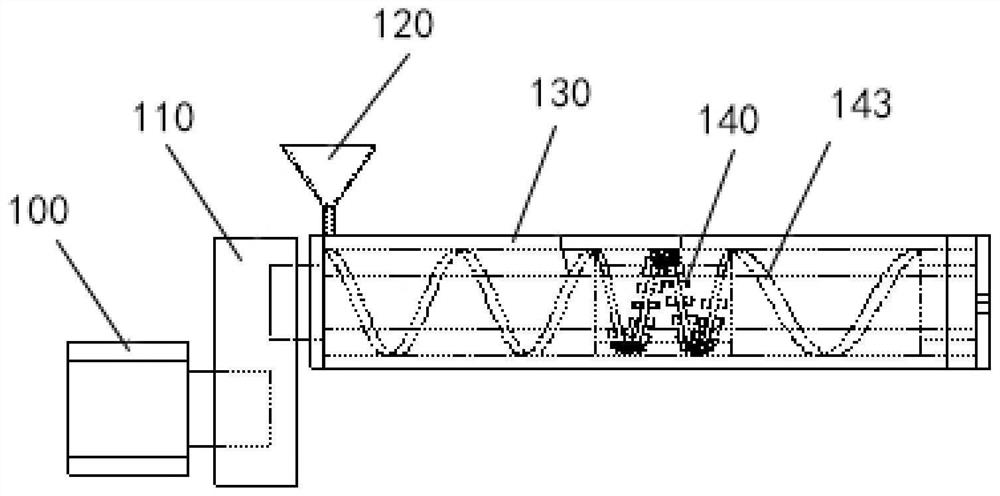 Double-screw extrusion element and double-screw extruder