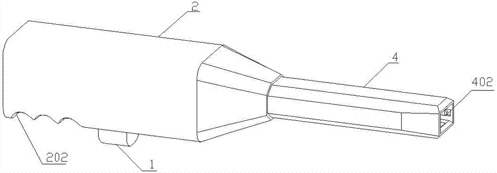 Scalp clip output device