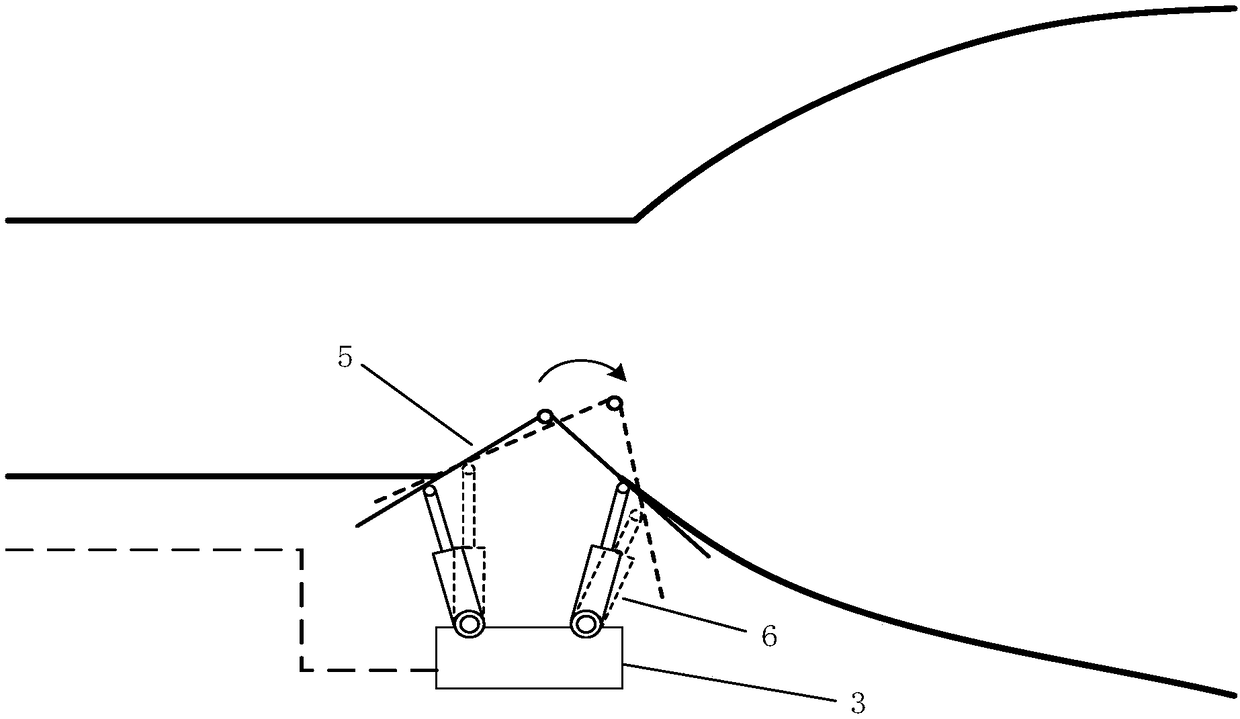 Stationary detonation engine based on variable wedge angle