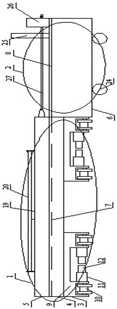 Longitudinally-moving and transversely-moving flatcar system