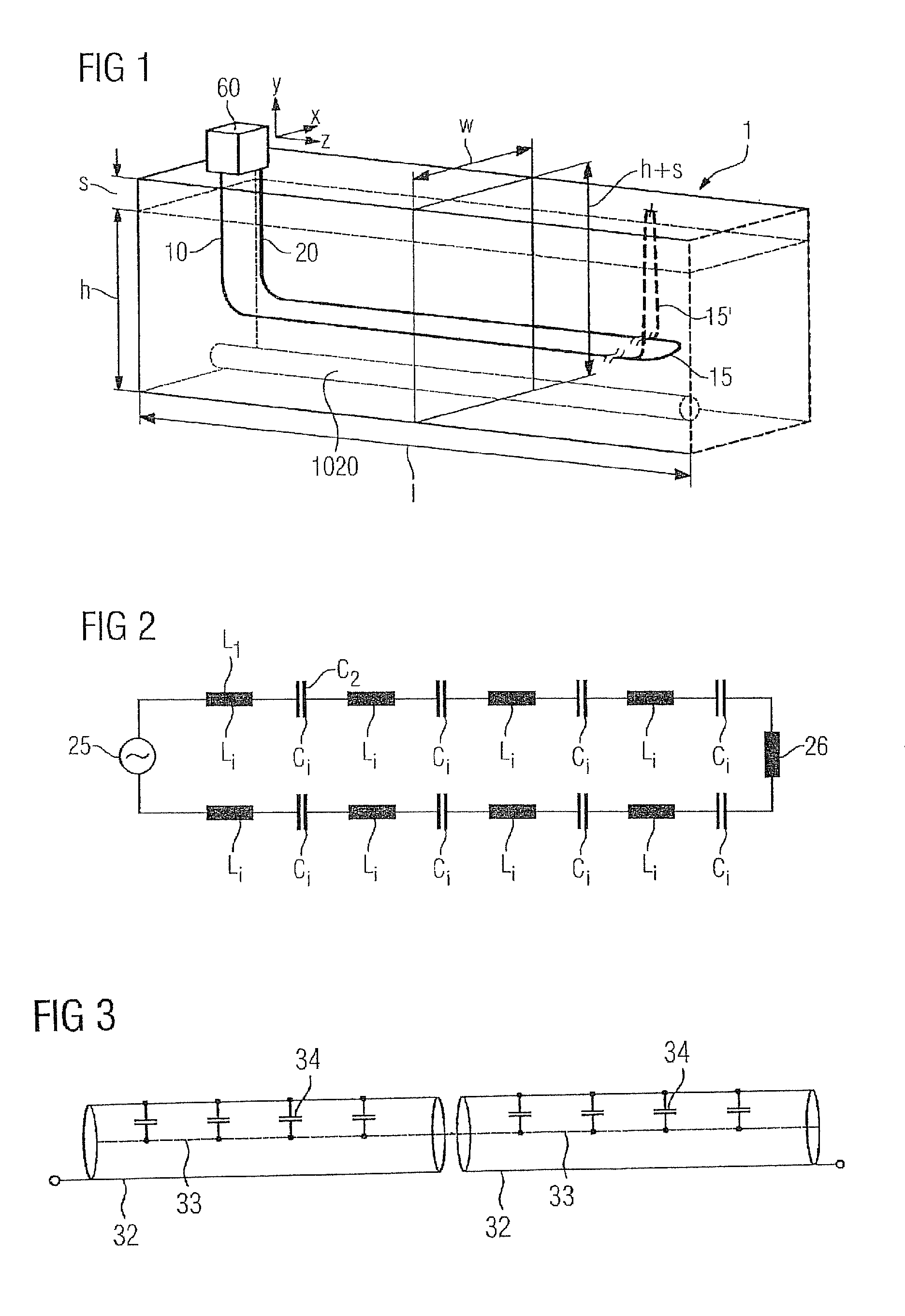 Apparatus for the inductive heating of oil sand and heavy oil deposits by way of current-carrying conductors