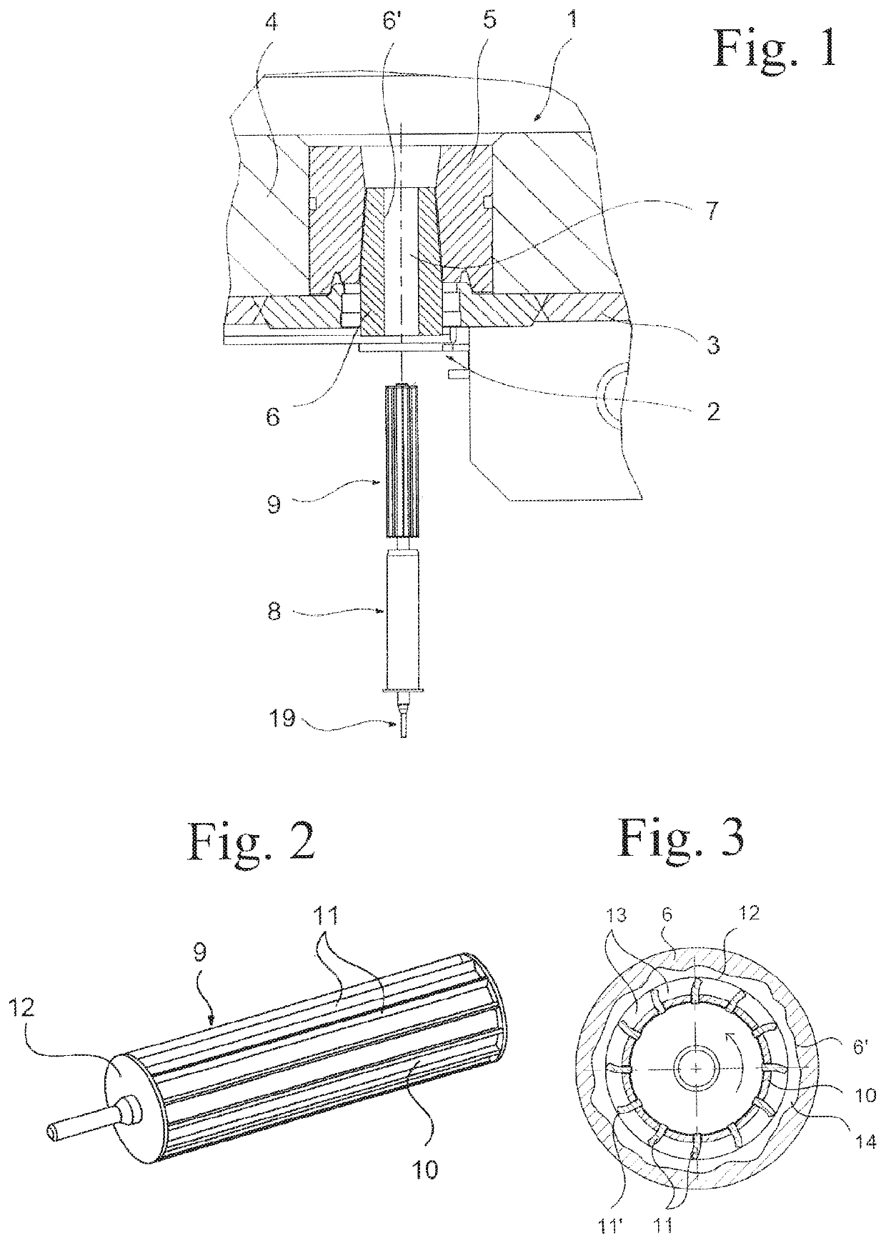 Method and device for repairing a refractory shell of a metallurgical vessel