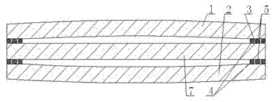 Convex vacuum glass welded by glass and manufacturing method thereof
