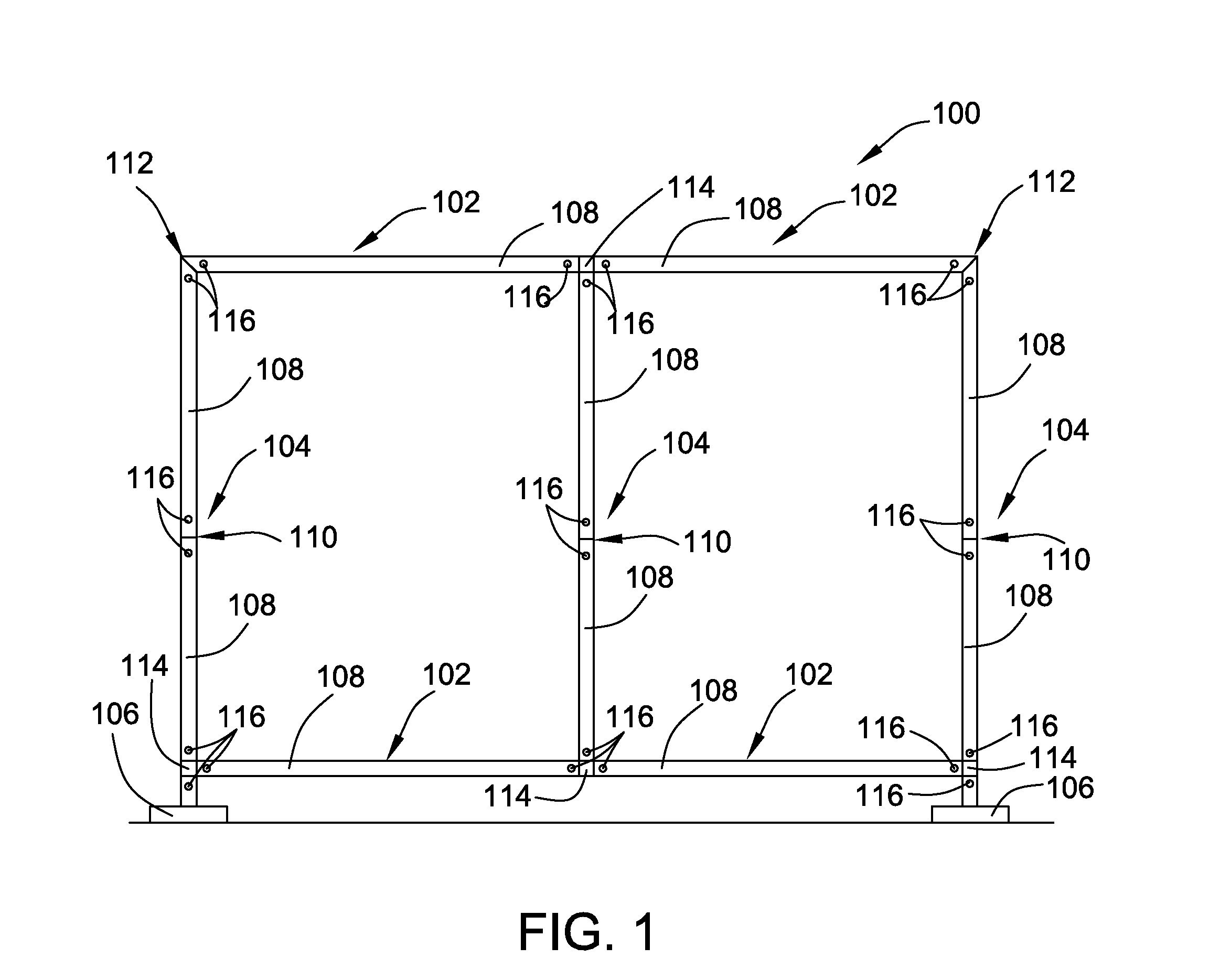 Display support structure and method