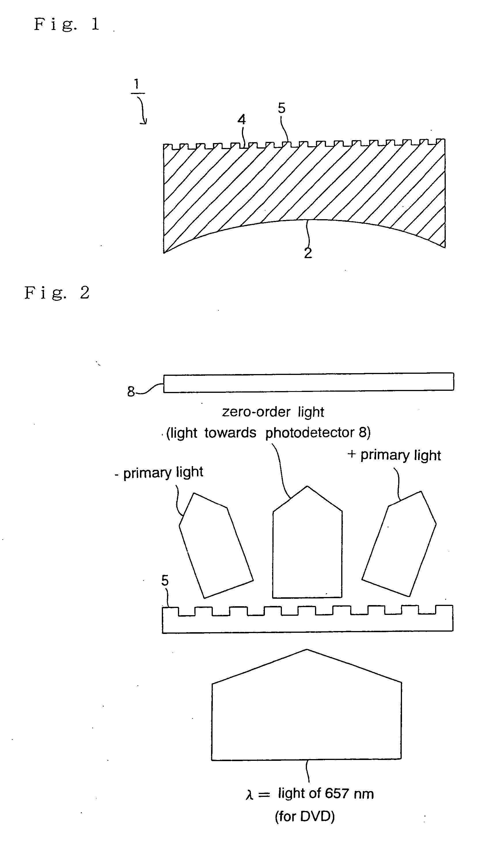 Optical pickup device and optical element
