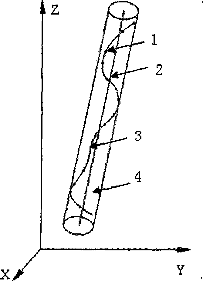 Method for assessing composite space type face geometric error