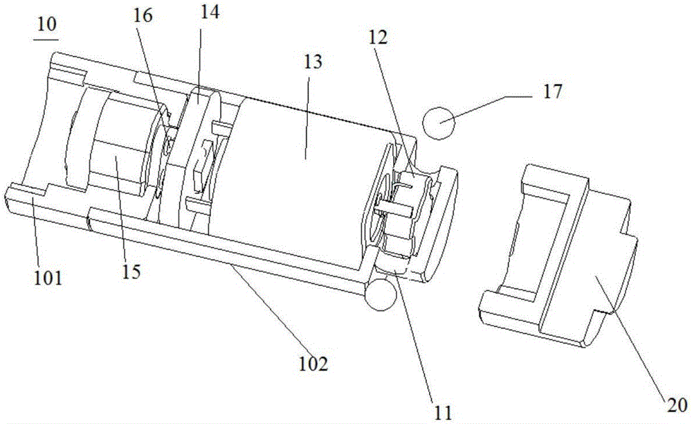 Electronic lock cylinder capable of matching with lock body