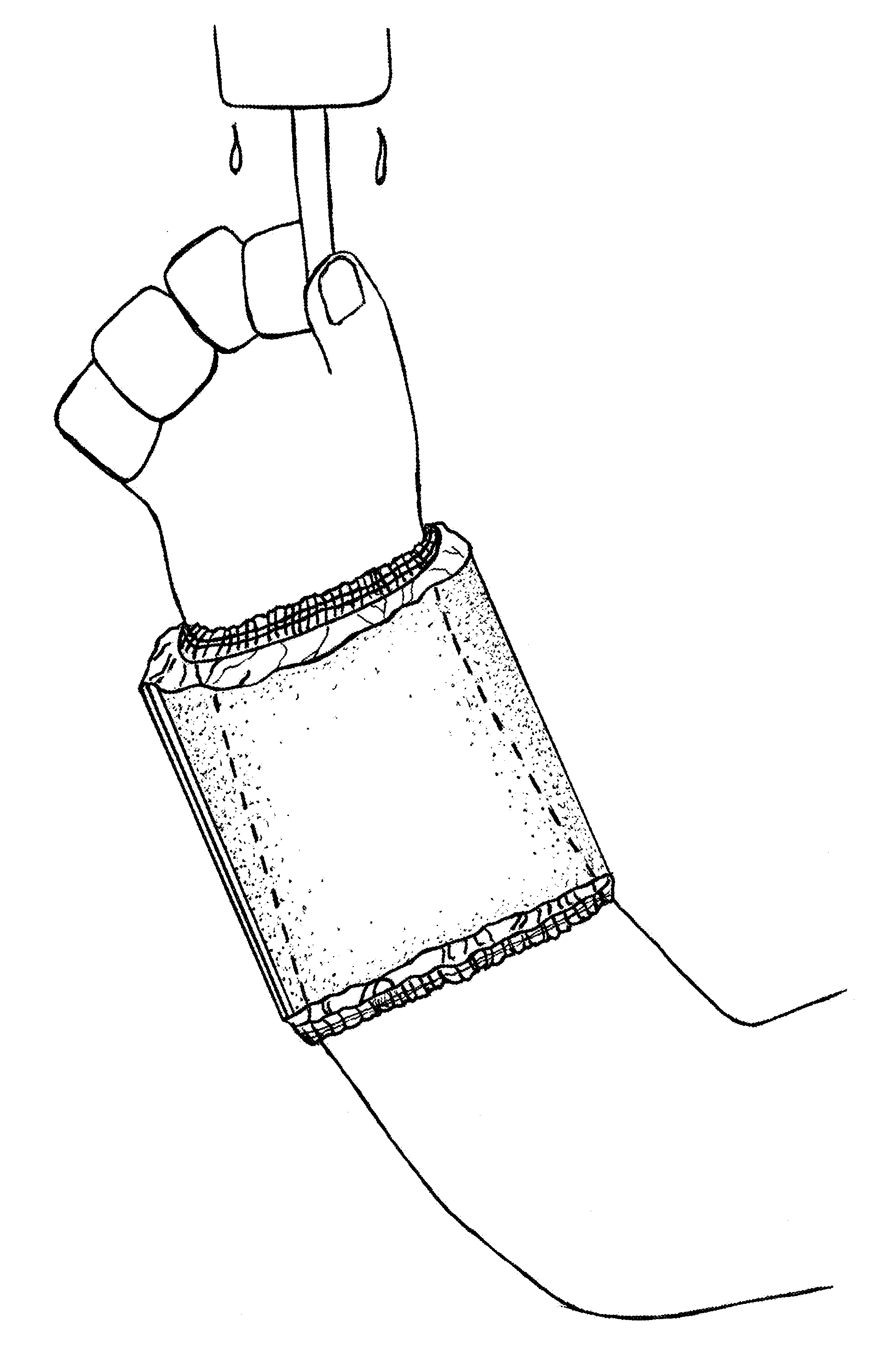 Disposable absorbent wrist band