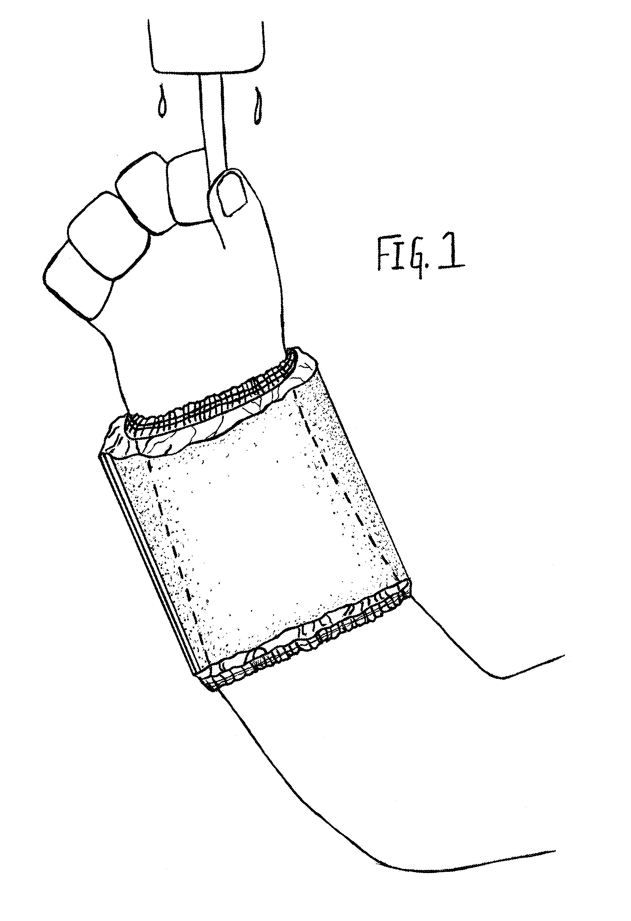 Disposable absorbent wrist band