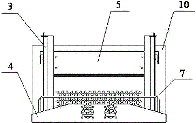 A horizontal wiring cabinet