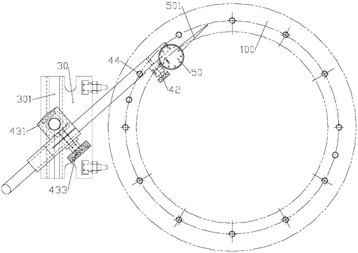 Method for detecting parallelism error of end faces mouse tooth disc pair