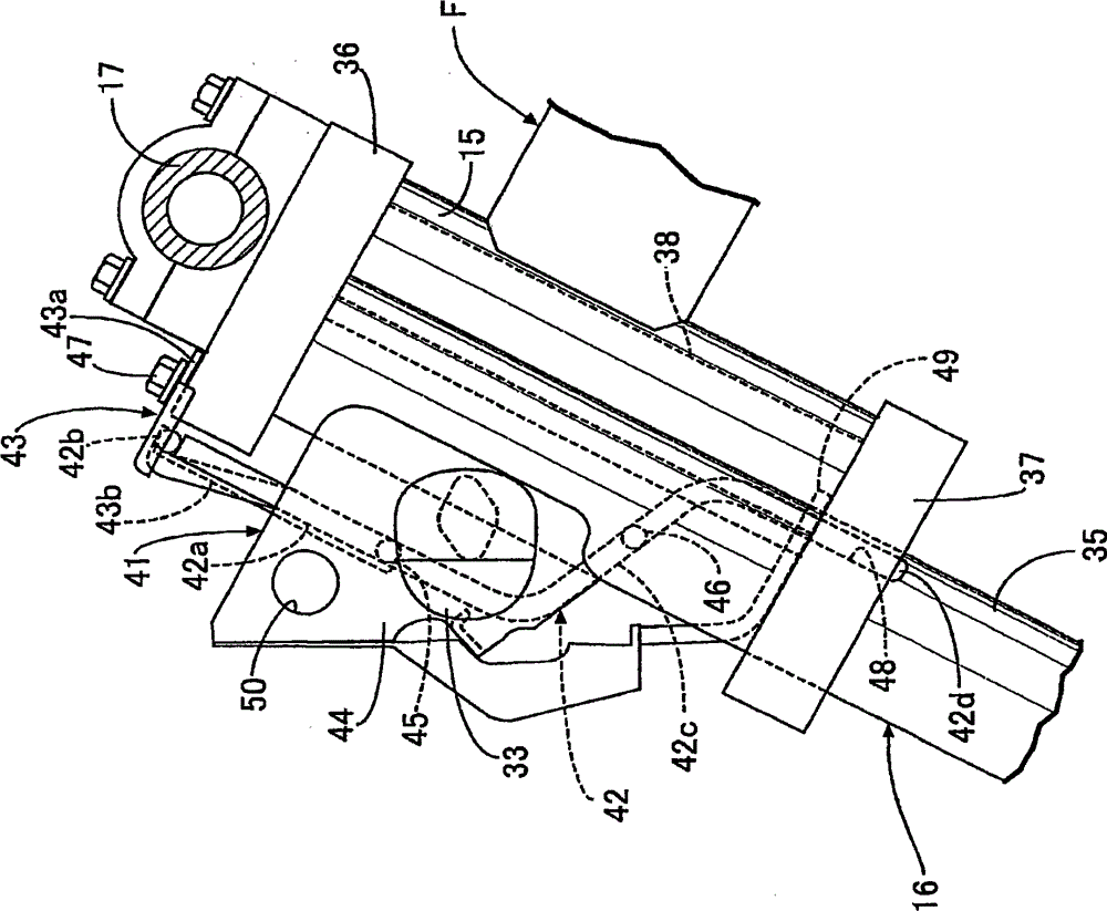 Meter structure for motorcycles