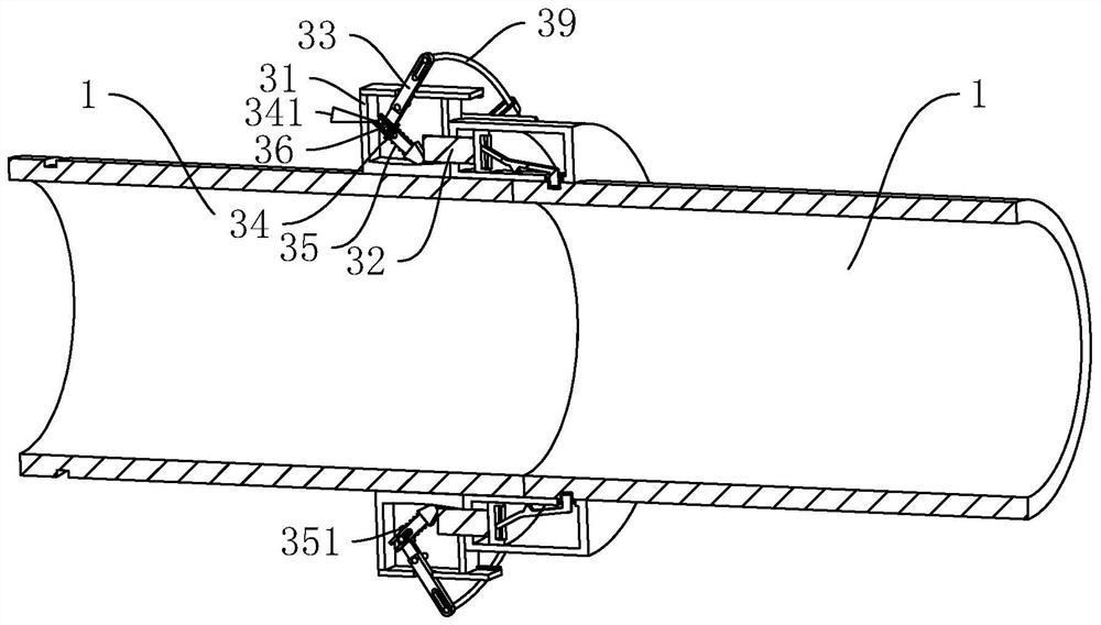 Heat distribution pipeline and installation process thereof