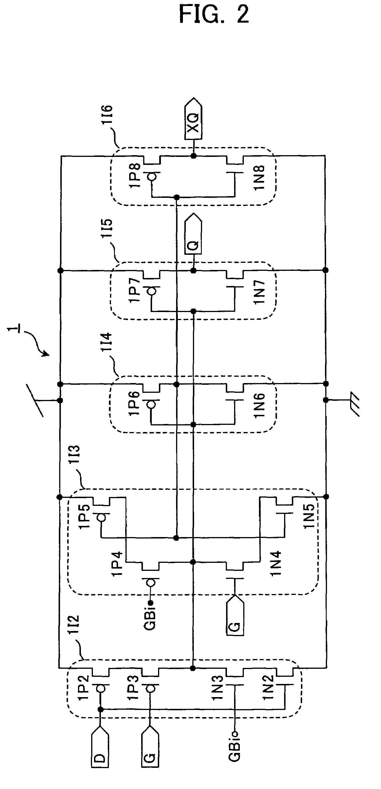 Single-event-effect tolerant SOI-based inverter, NAND element, NOR element, semiconductor memory device and data latch circuit