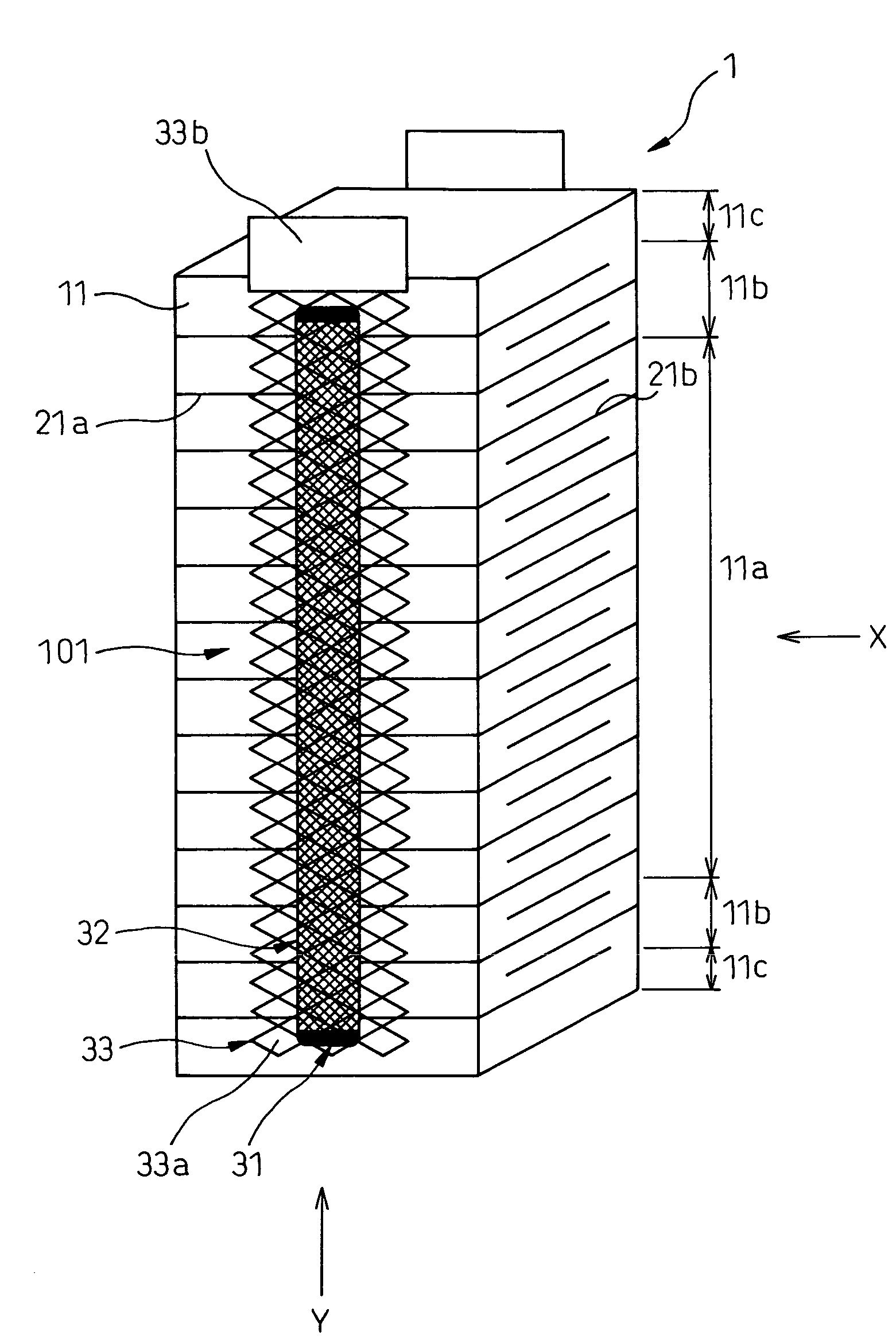 Laminated-type piezoelectric element