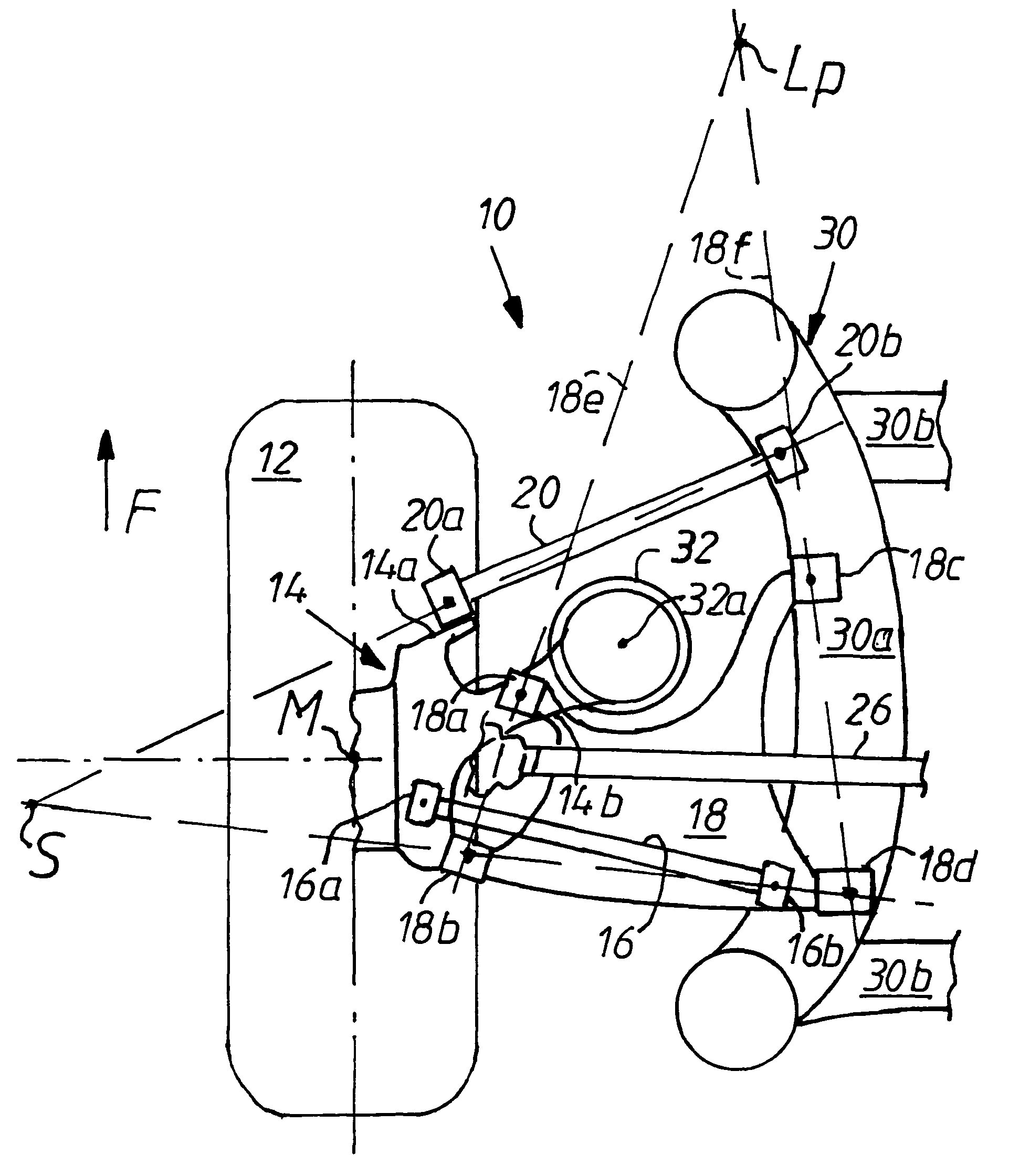 Independent wheel suspension for the rear wheels of motor vehicles