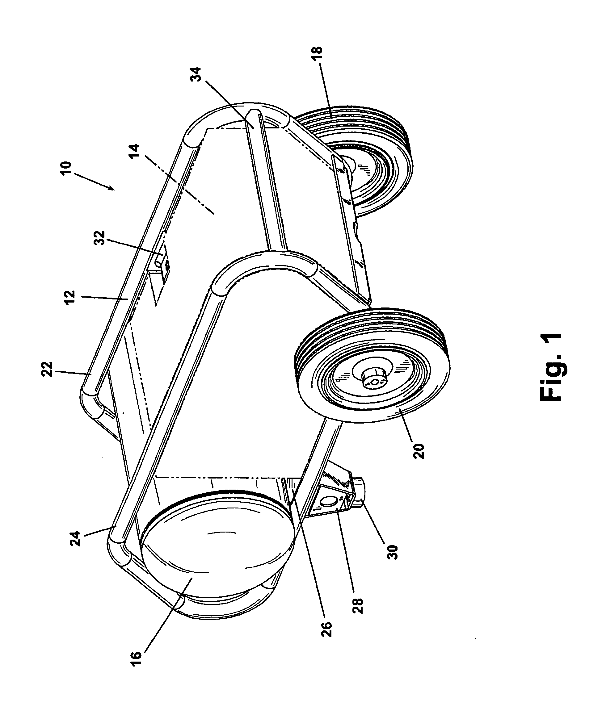 Support structure for a portable air compressor