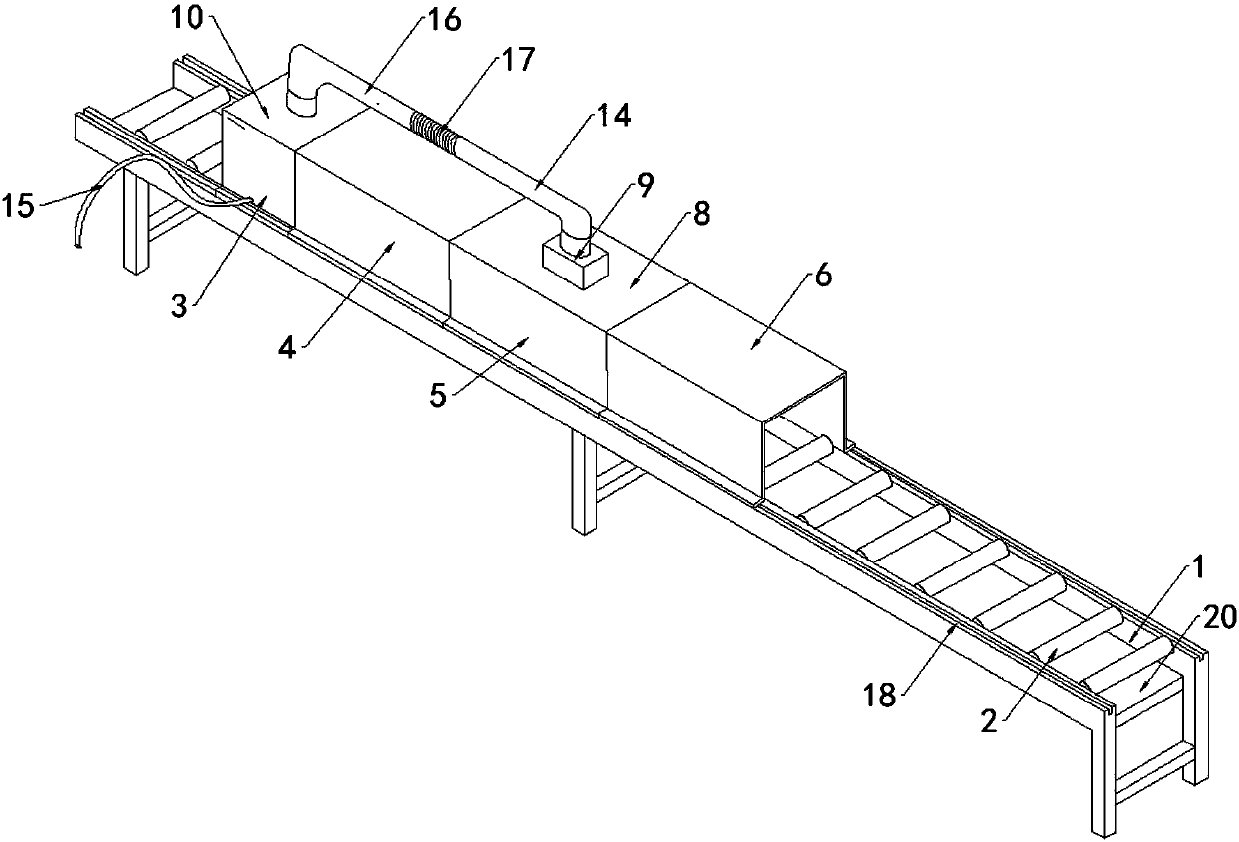 Gypsum line drying device