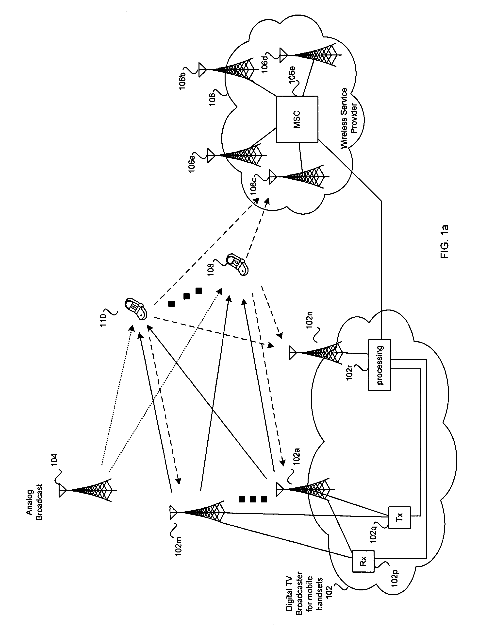 Method and system for mitigating interference from analog TV in a DVB-H system