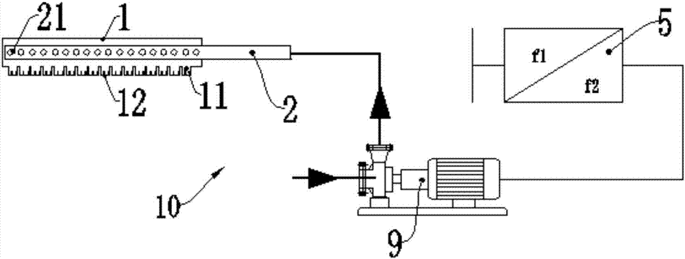 Controllable water distributor and falling film concentrating machine using same