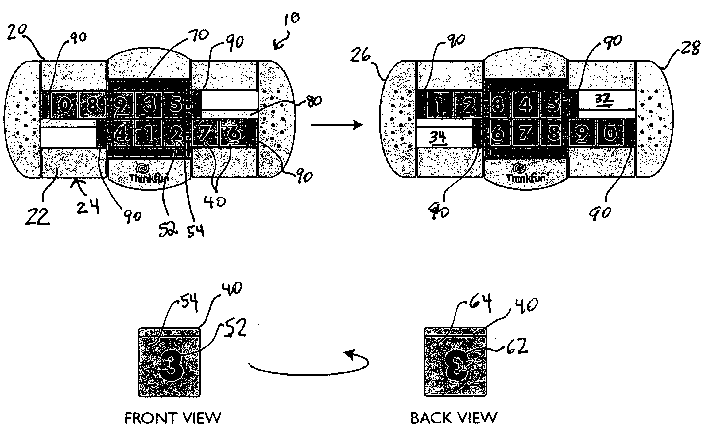 Puzzle game incorporating a rotational element and methods of playing thereof