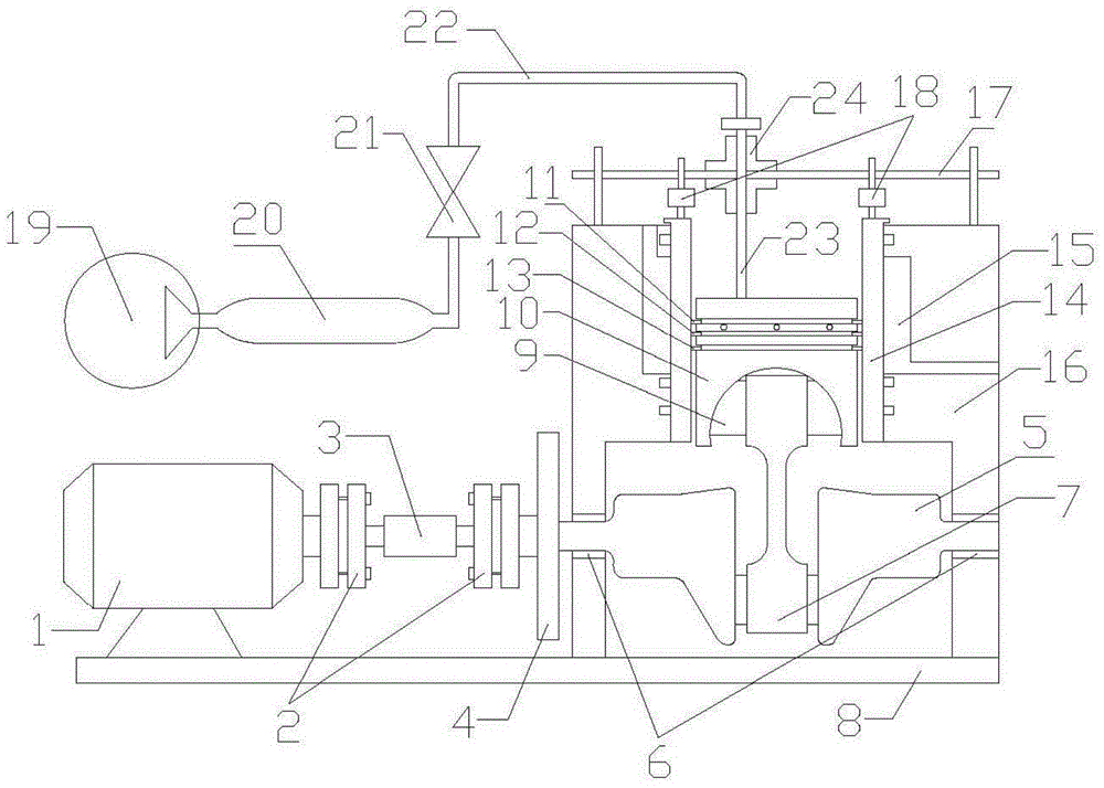 Device and method for testing friction force of cylinder liner and piston assembly