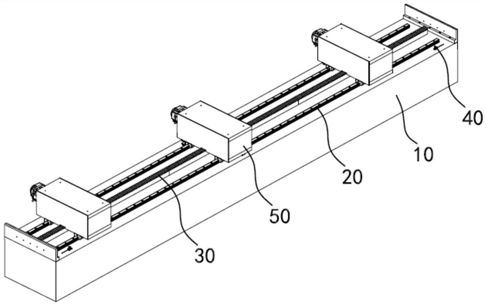 Multi-head linear motion mechanism for laser drilling