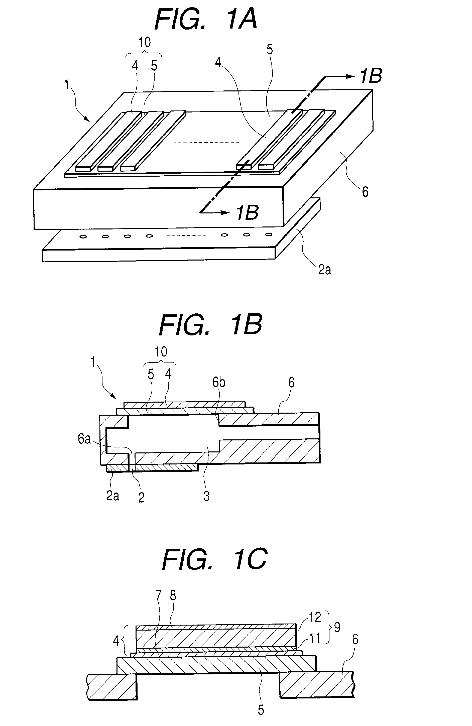 Process of manufacturing a piezoelectric element