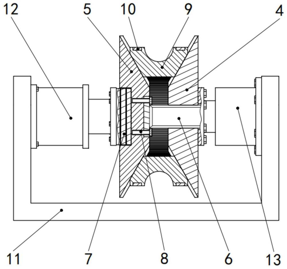 A Bending Die Device with Adjustable Bending Diameter Suitable for One Die and Multiple Tubes