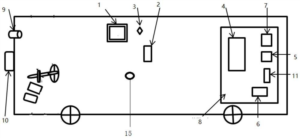 Unmanned automobile teaching vehicle and teaching method