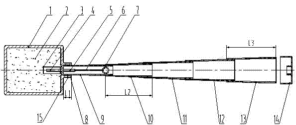 Grenade with telescopic handle