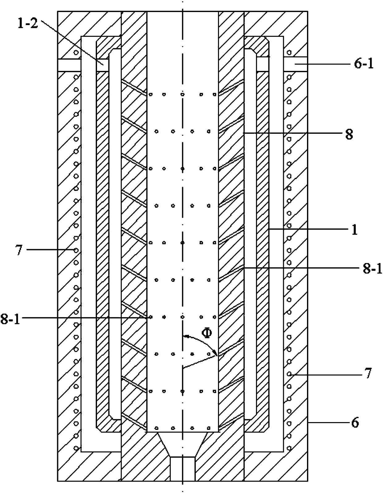 Continuous-lubrication extrusion mold