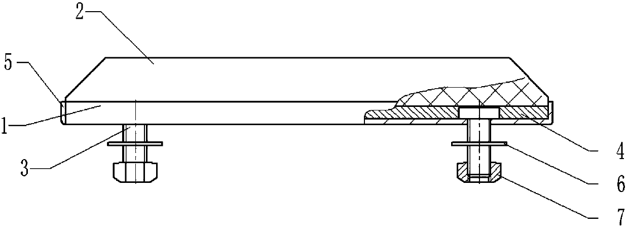 Carbon sliding block used for maglev train