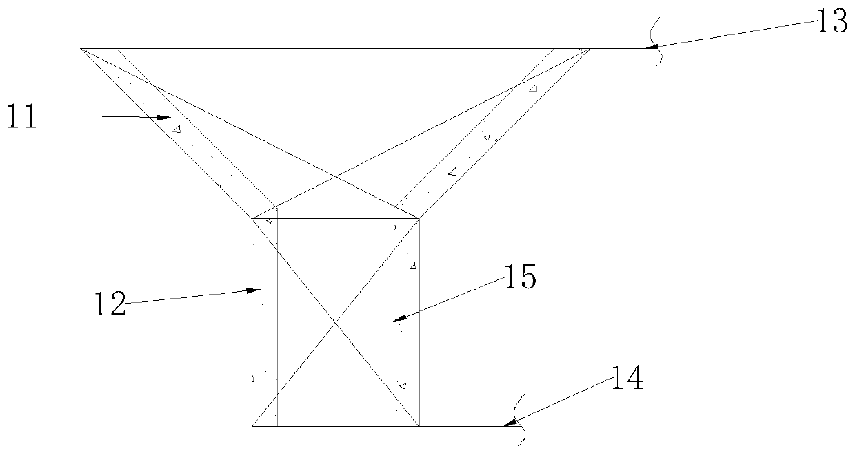 Water-cooling hopper assembly, and transformation method for existing firebrick gasifier