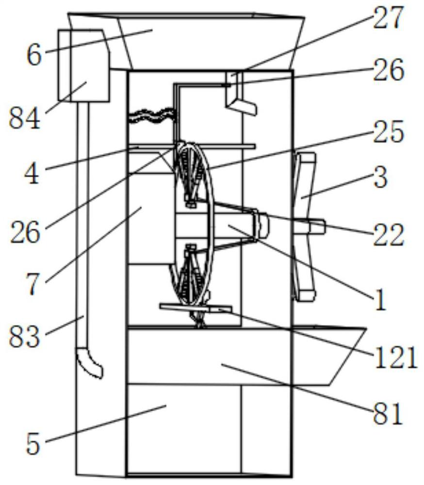 Rotating speed adjusting device for wind power generation