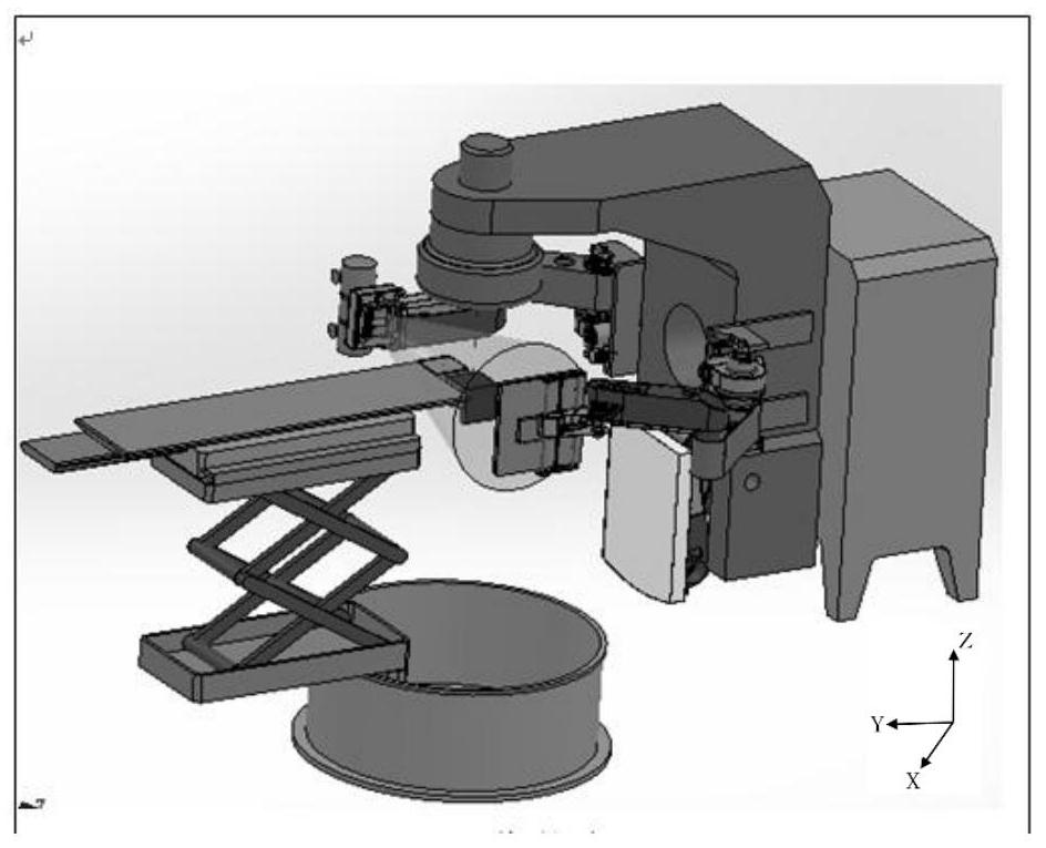 A method and device for realizing the position calibration of a medical linear accelerator