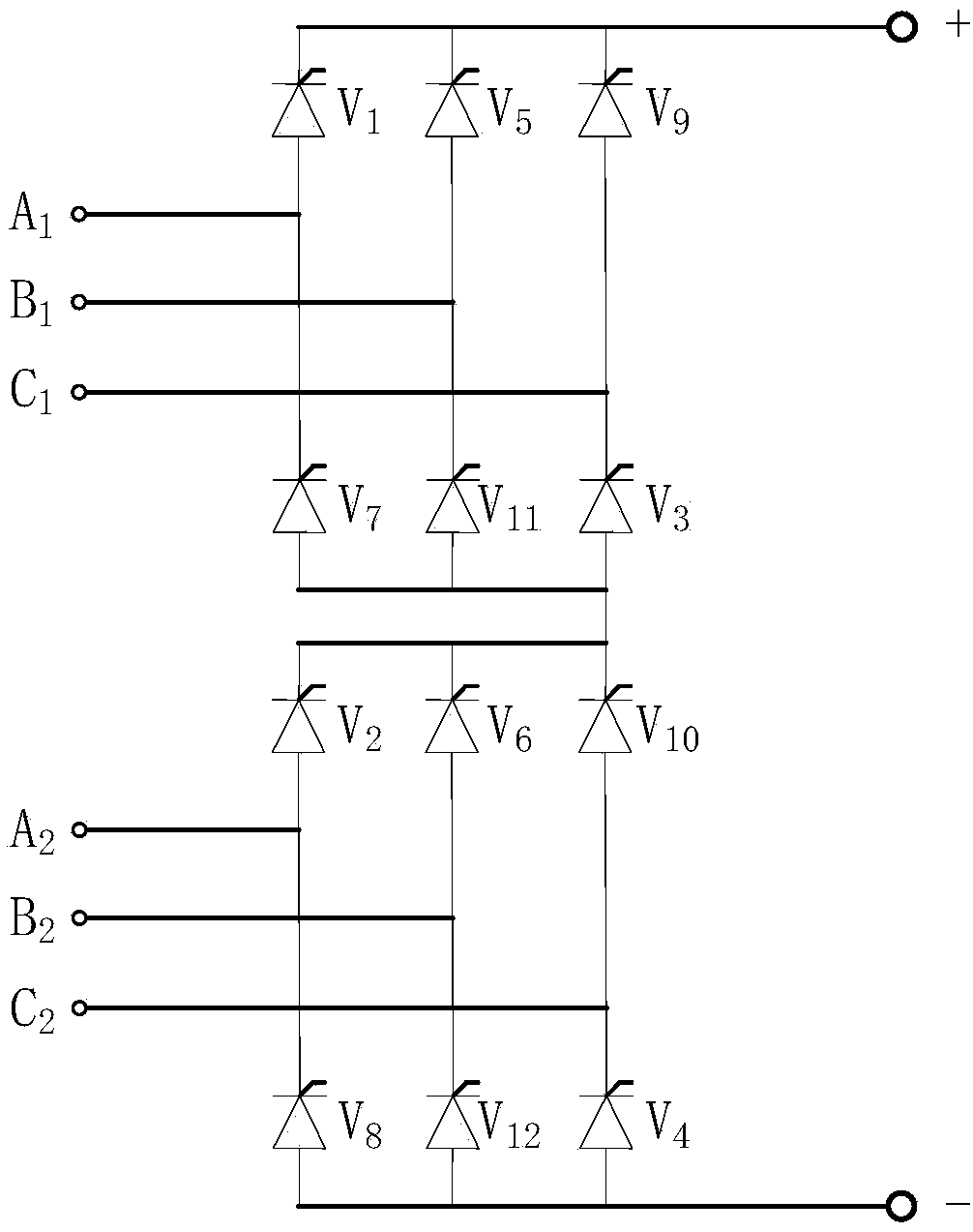 Economical single-ended cascade hybrid DC transmission system with bidirectional flowing of flow